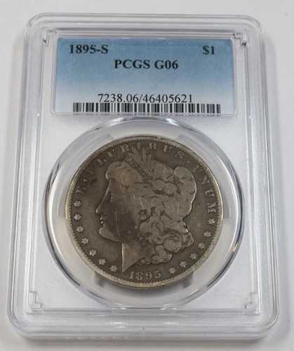 1895 S PCGS G6 | 銀製モルガンドル - 1ドル米国コイン #41253A