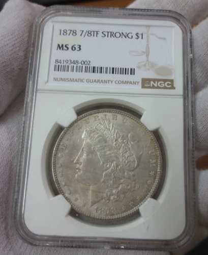 1878年 7/8TF ストロング モルガン ダラー NGC MS63 117,700円