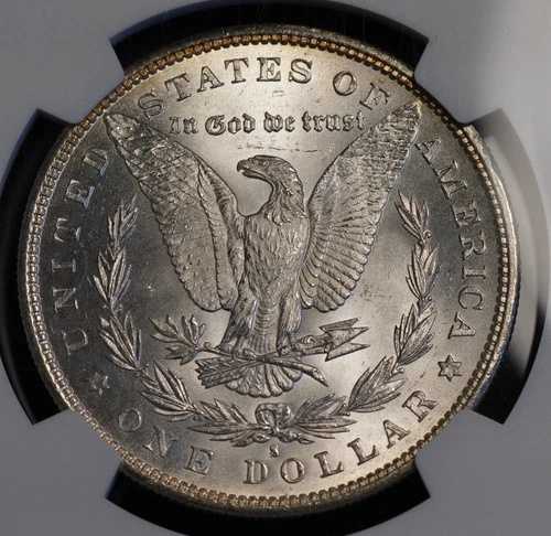 米国モルガン・ダラー 1879-S レディ・リバティ・コイン NGC MS 64 TONED リム 90% シルバー C5462|WORLD RESOURCE【QUEEN店】
