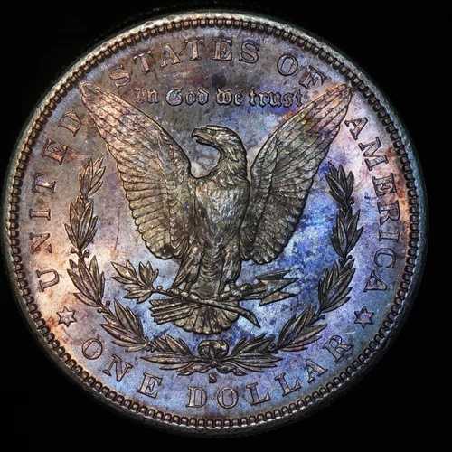 1881年 S モルガンドル USA ピンクトーン サンフランシスコ 90% シルバーコイン ワオ!!!!! C4602 117,700円