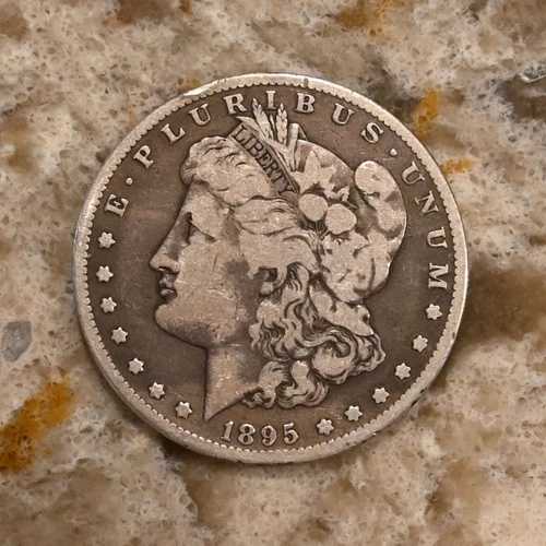 1895 S モーガン シルバー ダラー $1 - オリジナル コイン、送料無料!