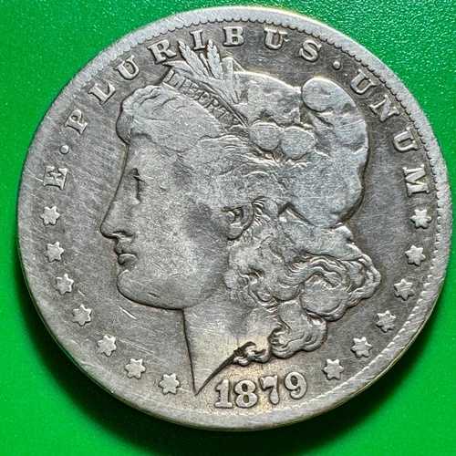 1879年 CC モルガン シルバー ダラー キャップド ダイ 7099