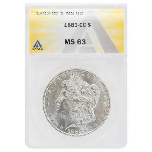 1883-CC モルガン・ダラー MS63 ANACS