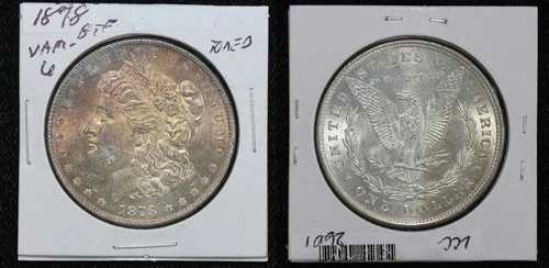 1878年 8尾羽根 モルガン・ダラー VAM-6 BU トーン表面 5WQ1