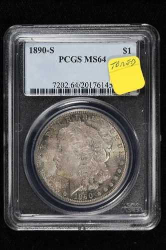1890-S モルガン・ダラー トーン PCGS MS 64 40LL