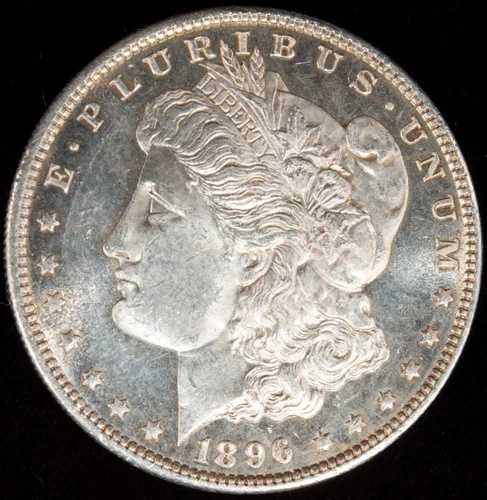 1896-P モルガン銀貨 ゴージャスミントラスター BU MS++ ディーププルーフ