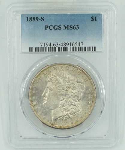 1889-S PCGS MS63 モルガン銀貨