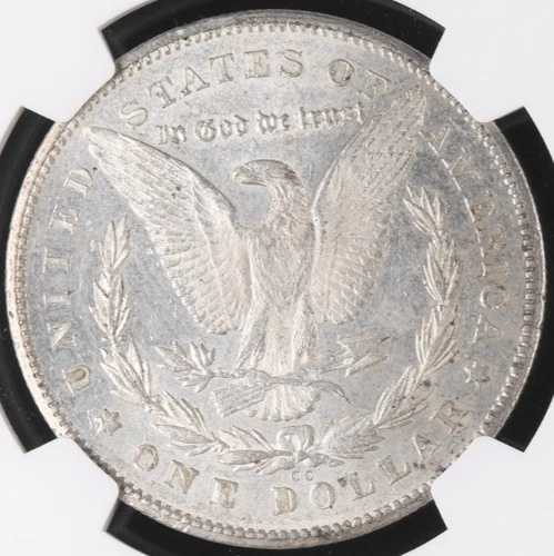 1878-CC モーガン シルバー ダラー NGC MS62 リム トーニングの非常に美しいコイン。