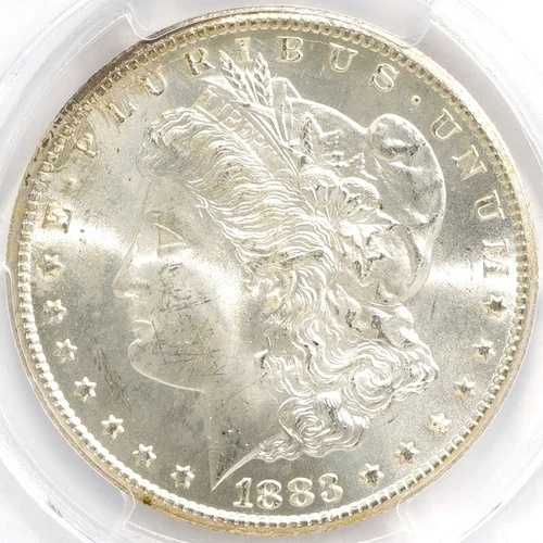 1883年CCモルガン銀貨 PCGS MS-65