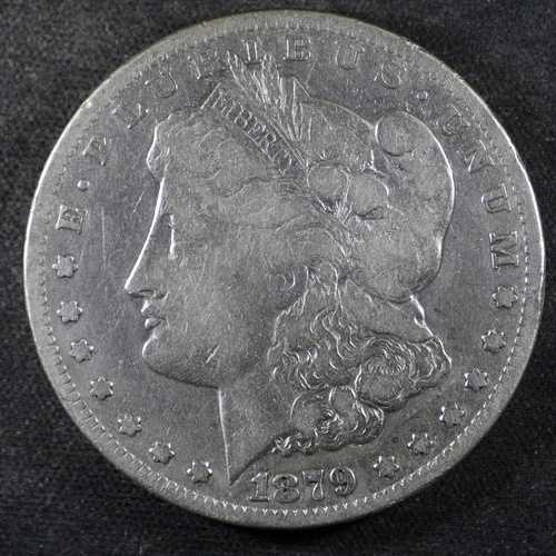 1879-CC モーガン シルバー ダラー US $1 90% シルバー コイン カーソン シティ造幣局!!!