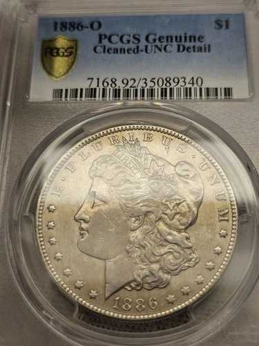USA 米国 シルバー 1886 O モルガン ダラー $1 PCGS Unc 詳細 美しい!