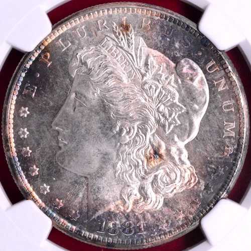 NGC MS-66+ CAC! 1881-S モルガン・ダラー