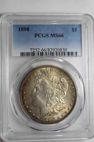 1898年 モルガン銀貨 PCGS MS66 #830 トーン