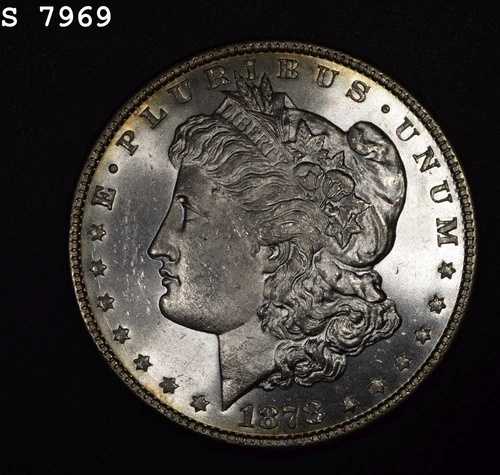1878年製「8TF」モルガン銀貨「VCH BU」*1点目以降は送料無料*