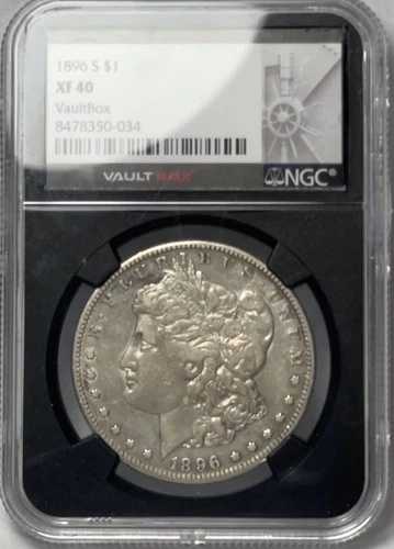 1896年 S $1 モルガン銀貨 サンフランシスコ - NGC XF40 - Vaultbox 126,500円