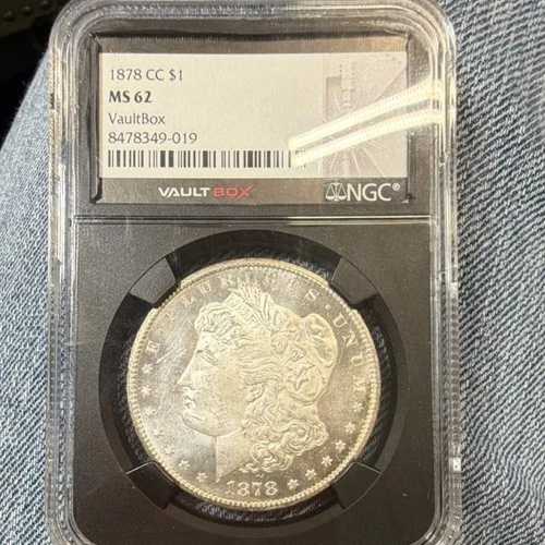 1878-CC モーガン シルバー ドル 1 ドル ? NGC MS62 ? カーソン シティ ヒート!