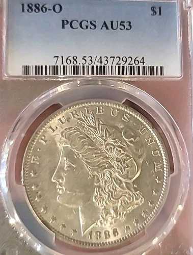 1886年 Oドル 希少高品位キーデート シャープストライク ラスターフィールド NGC 53PQ LG