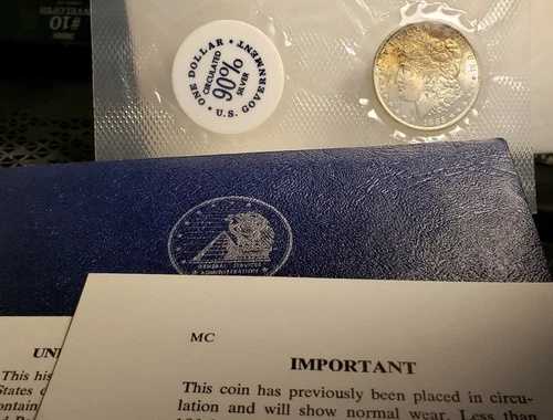 1885-O 米国モルガン銀貨 - GSA ソフトパック! -CC なし!! - 希少!!!