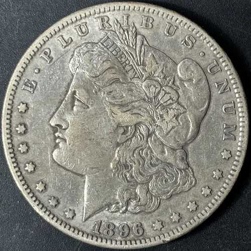 1896-S 1ドルモルガン・ダラー - 未加工 XF - 写真をご覧ください 126,500円