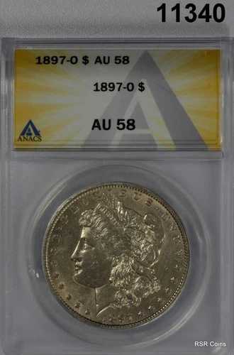 1897年 O モルガン シルバードル ANACS認定 AU58 淡い金色 ほぼBU! #11340 127,050円