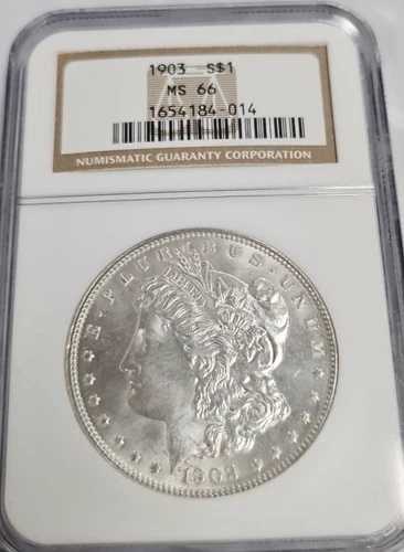 1903年 MS66 PCGS モルガン銀貨 S$1 AA329