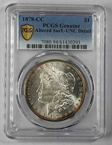 1878年CCモルガン銀貨 PCGS UNC 詳細