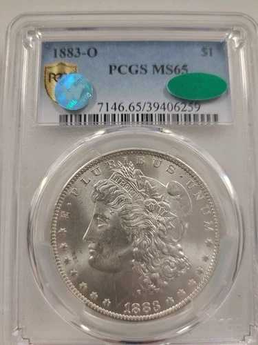 1883年-O モルガン・ダラー・サイト・ホワイト CAC
