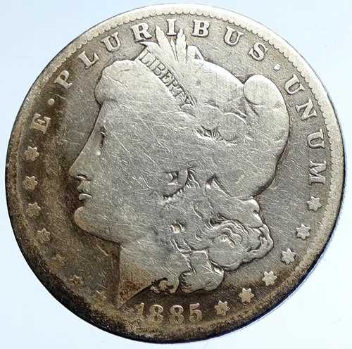 1885年 アメリカ合衆国 イーグル オールドシルバー モルガン USドルコイン i113245