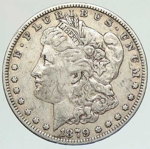 1879年 P アメリカ合衆国 イーグル オールドシルバー モルガン USドルコイン i111905