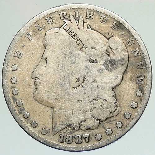 1887年 アメリカ合衆国 イーグル オールドシルバー モルガン USドルコイン i111920
