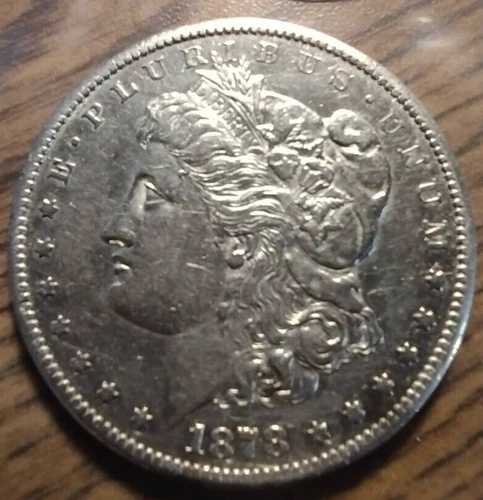 1878年製「新品」未鑑定コイン ***モルガン・ダラー*** 写真参照 #308