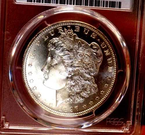 モーガン シルバードル 1897 S PCGS MS 64 ルックス PL ガラス製カメオ 希少 年代物 素晴らしい