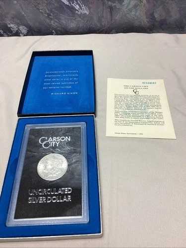 1882 CC モーガン シルバー ダラー 未流通 GSA ホード OGP および COA#Da 付き