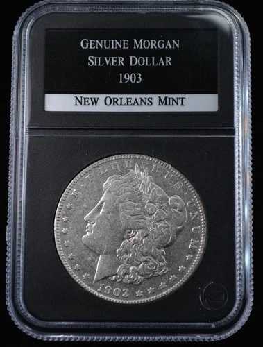 1903 O モルガン シルバー ダラー $1 - VF - ハーダー デイト ニューオーリンズ造幣局 90%