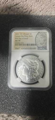 2021 P MS70 モルガン銀貨 フィラデルフィア $1 NGC 100周年記念ラベル