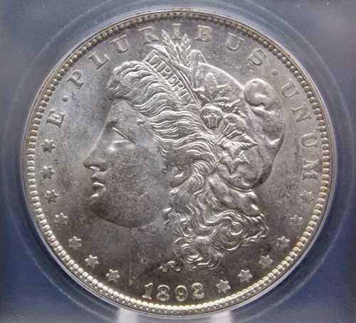 1892年「O」モルガン銀貨 $1 ICG MS62 #701 イーストコーストコイン＆コレクタブルズ