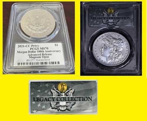 2021 CC モルガン・ダラー PCGS MS 70 アドバンスドリリース 100周年記念 pop100BOXCOA