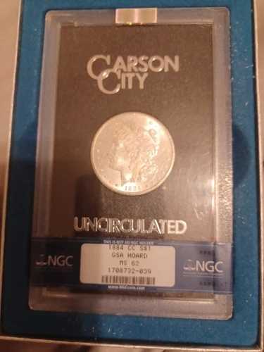 1884CC モーガン シルバー ドル 1 ドル GSA ホード NGC MS 62 CAC 1708732-039 129,250円