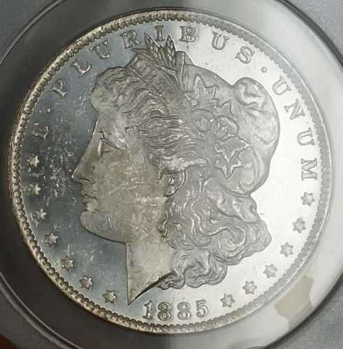 1885-O モルガン銀貨 $1 ANACS MS-63 PL プルーフライク 130,350円