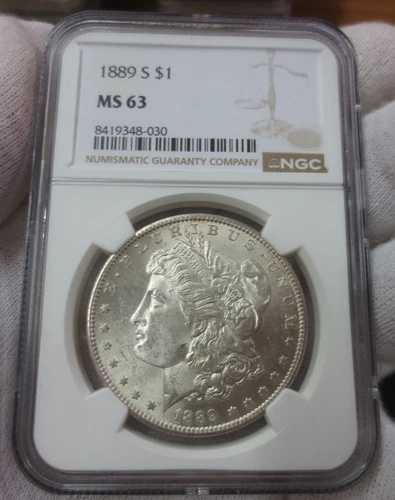 1889-S モルガン・ダラー NGC MS63 (ナイスコイン)｜WORLD RESOURCE【QUEEN店】