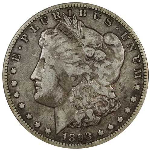 1893-O モルガン・ダラー ANACS VF20 流通 KEY DATE 1ドル ナイスコイン