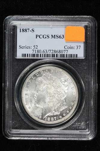 1887-S モルガン・ダラー PCGS MS 63 4NQV