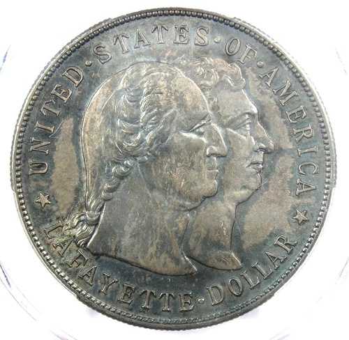 1900年 ラファイエット 1ドル銀貨 - PCGS認定 未流通ディテール UNC MS