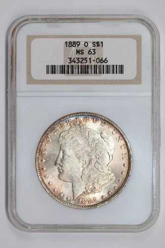1889-O モルガン・ダラー NGC MS63 オールドホルダー
