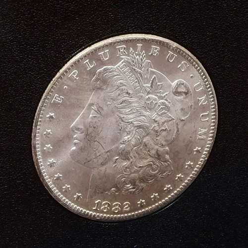 1882-CC モルガン・ダラー - GSA ハードパック ナンバー入り CoA - NGC MS64 (#59959-L)｜WORLD RESOURCE【QUEEN店】