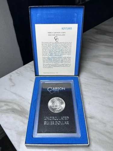 1882-CC モルガン銀貨 $1 GSA カーソンシティボックス、COA付き｜WORLD RESOURCE【QUEEN店】