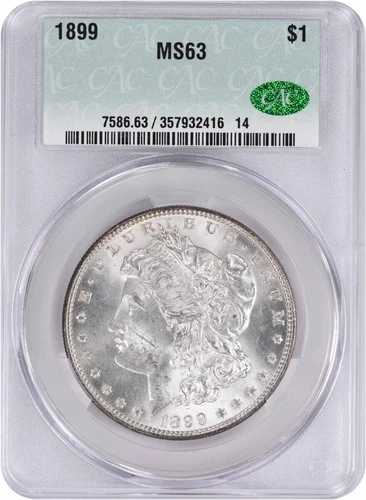 1899年モルガン銀貨 MS63 CACG｜WORLD RESOURCE【QUEEN店】