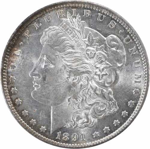 1891-CC モルガン銀貨 AU スライダー 未認定 #401｜WORLD RESOURCE【QUEEN店】