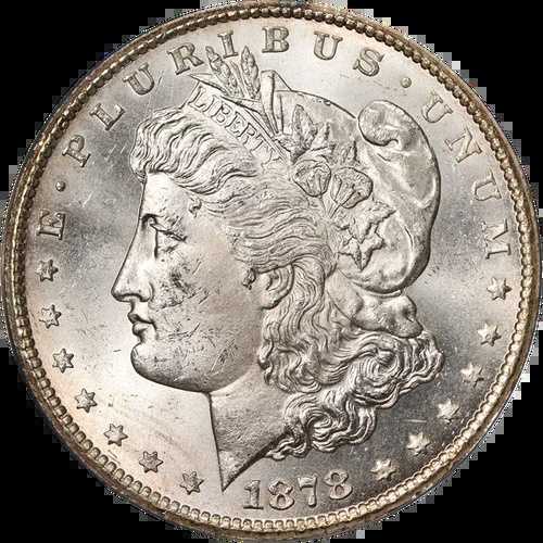 1878-CC モルガン銀貨 ANACS MS63 素晴らしい外観 強い刻印｜WORLD RESOURCE【QUEEN店】
