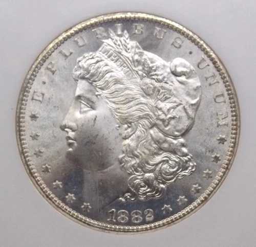 1882年 "CC" モルガン シルバードル $1 NGC MS65 #013 Gem BU *カーソンシティ* ECC&C, Inc.｜WORLD RESOURCE【QUEEN店】